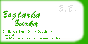 boglarka burka business card