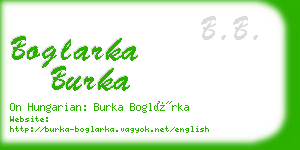 boglarka burka business card